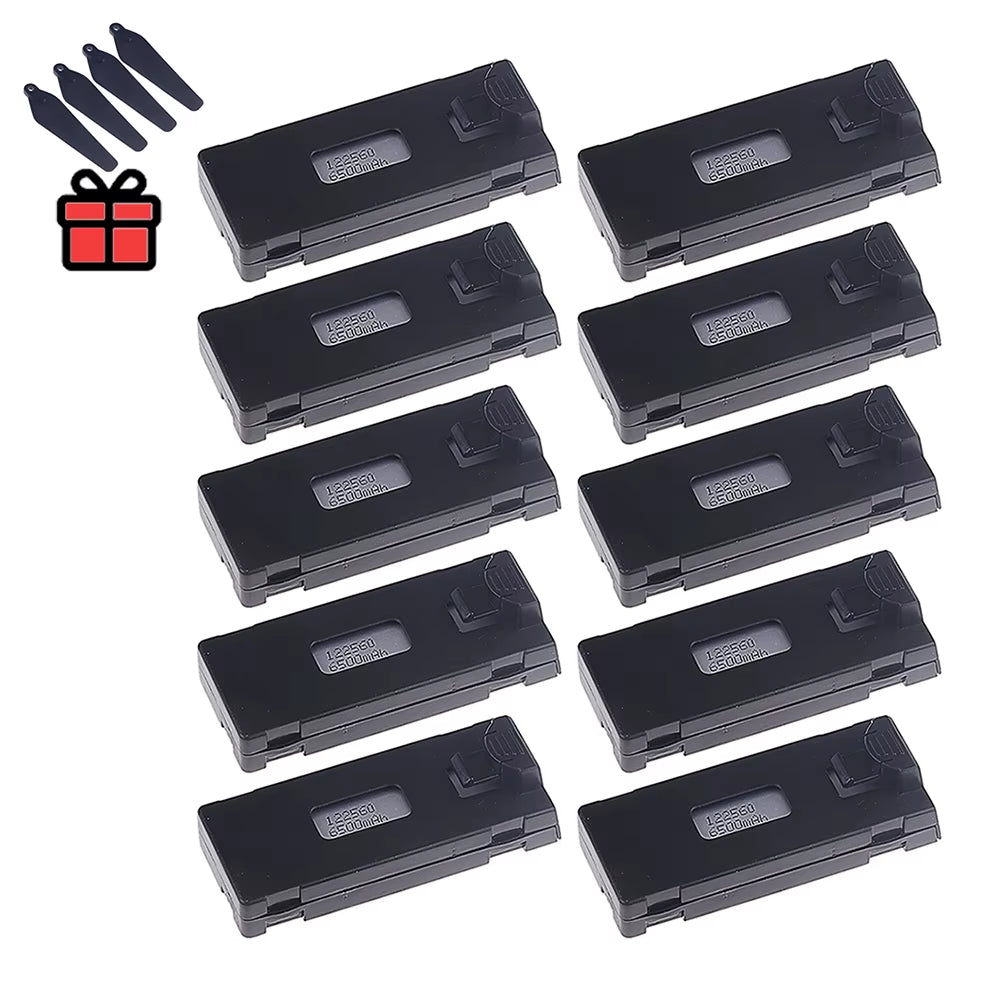 Rechargeable 3.7V 6500Mah Battery an Charger for RC Drone E88 E88PRO E99 E99PRO P1 K3 P10 A13 E525 RC Quadcopter Parts Battery