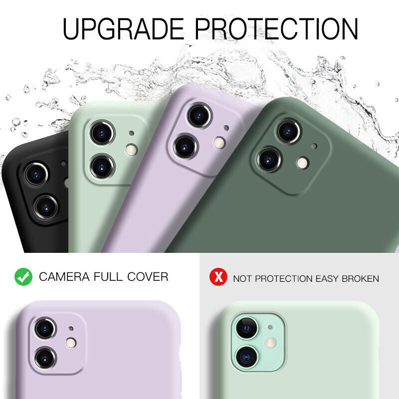 Case for Iphone 17 16 15 14 13 12 11 Pro Max XR Shockproof Silicone Phone Cover