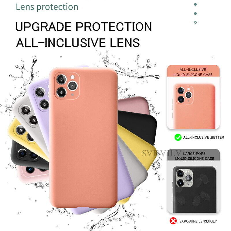 Case for Iphone 17 16 15 14 13 12 11 Pro Max XR Shockproof Silicone Phone Cover