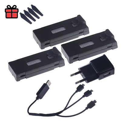 Rechargeable 3.7V 6500Mah Battery an Charger for RC Drone E88 E88PRO E99 E99PRO P1 K3 P10 A13 E525 RC Quadcopter Parts Battery