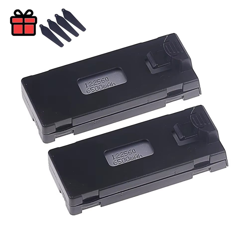 Rechargeable 3.7V 6500Mah Battery an Charger for RC Drone E88 E88PRO E99 E99PRO P1 K3 P10 A13 E525 RC Quadcopter Parts Battery