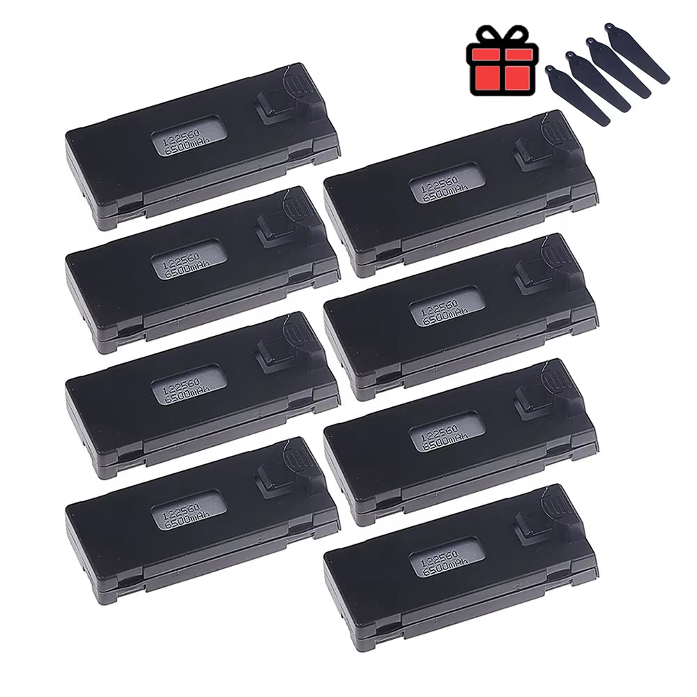 Rechargeable 3.7V 6500Mah Battery an Charger for RC Drone E88 E88PRO E99 E99PRO P1 K3 P10 A13 E525 RC Quadcopter Parts Battery
