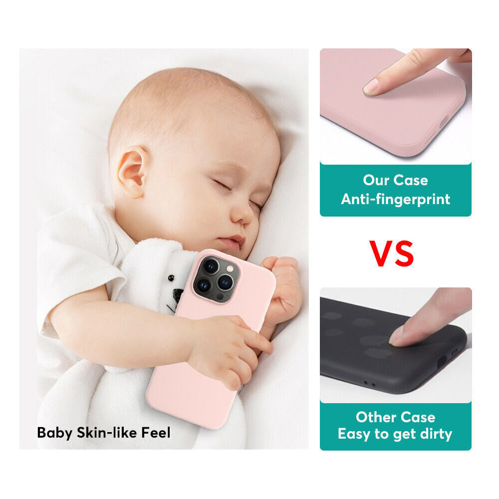 Case for Iphone 17 16 15 14 13 12 11 Pro Max XR Shockproof Silicone Phone Cover