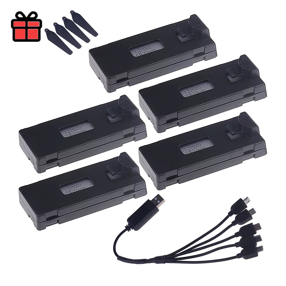 Rechargeable 3.7V 6500Mah Battery an Charger for RC Drone E88 E88PRO E99 E99PRO P1 K3 P10 A13 E525 RC Quadcopter Parts Battery