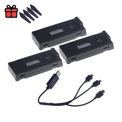 Rechargeable 3.7V 6500Mah Battery an Charger for RC Drone E88 E88PRO E99 E99PRO P1 K3 P10 A13 E525 RC Quadcopter Parts Battery